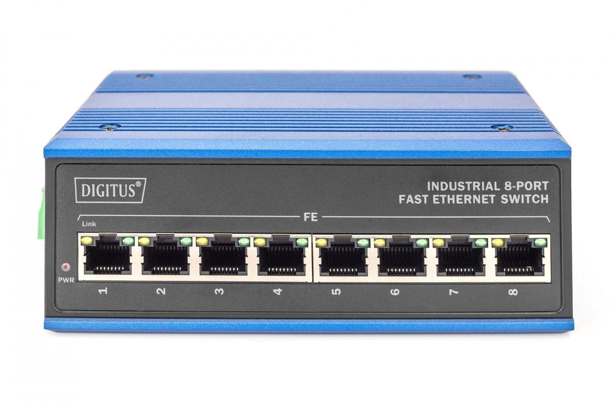 Digitus DN-650106 commutateur réseau Non-géré L2 Fast Ethernet (10/100) Noir, Bleu