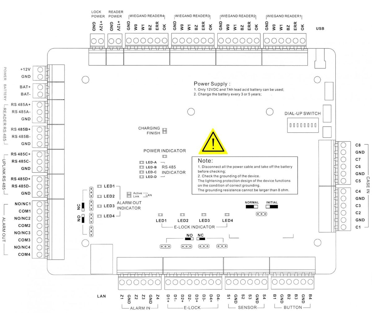 Hikvision DS-K2604T Contrôleur d'acces de la série Pro
