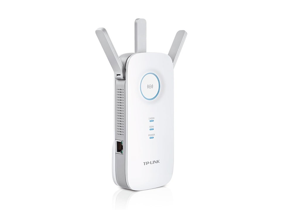 TP-LINK AC1750 Dual Band Wireless Wall Plugged Range Extender Qualcomm 1300Mbps at 5Ghz + 450Mbps at 2.4Ghz 802.11ac/a/b/g/n