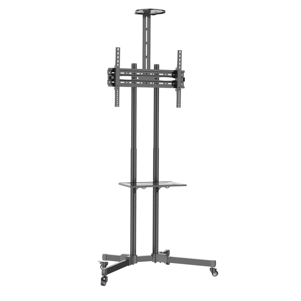 Techly ICA-TR216T Support TV mobile 37-70” jusqu'a 50kg réglable 2 étageres