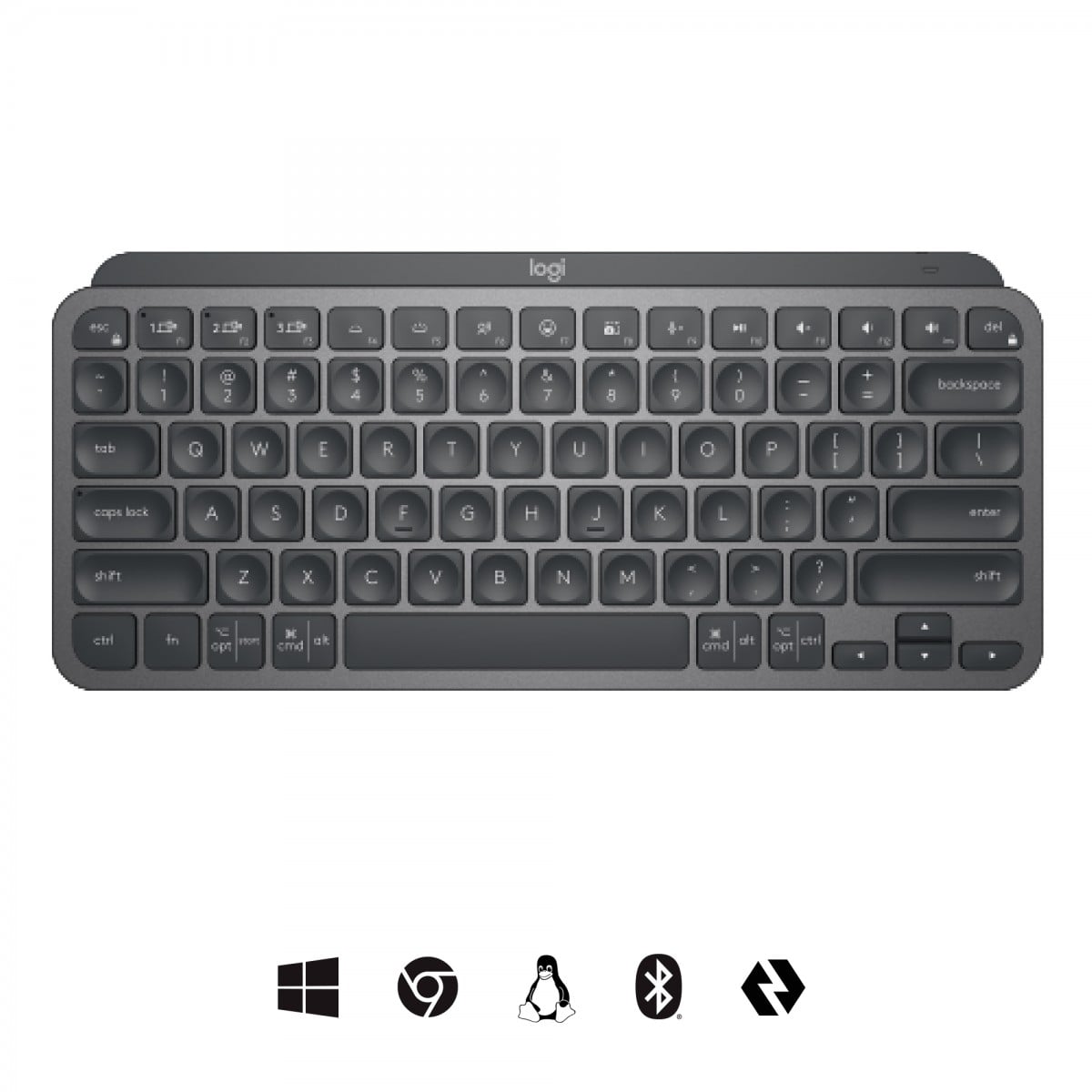 Logitech Master MX Keys Mini For Business clavier Bureau RF sans fil + Bluetooth QWERTY US International Graphite