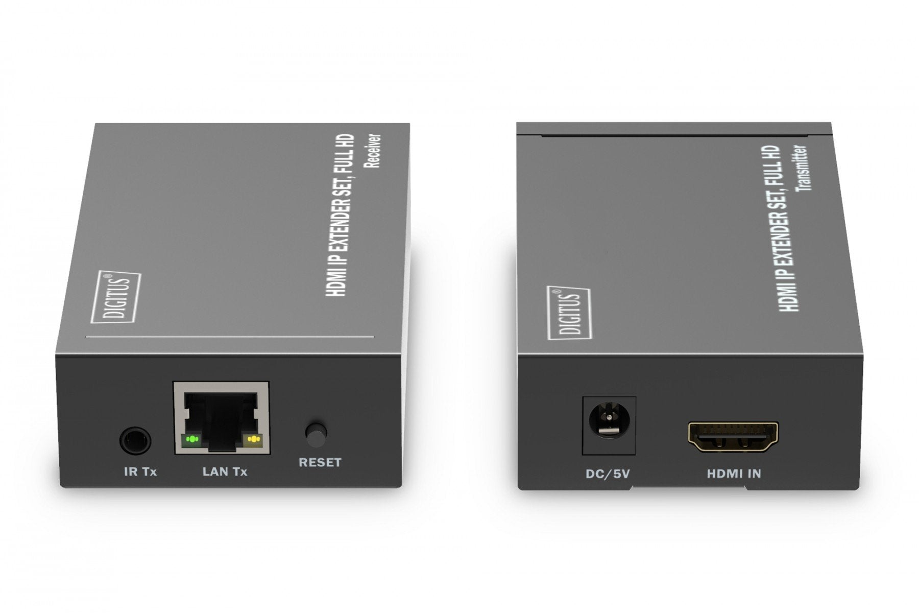 Digitus DS-55517 extension audio/video Émetteur et récepteur AV Noir