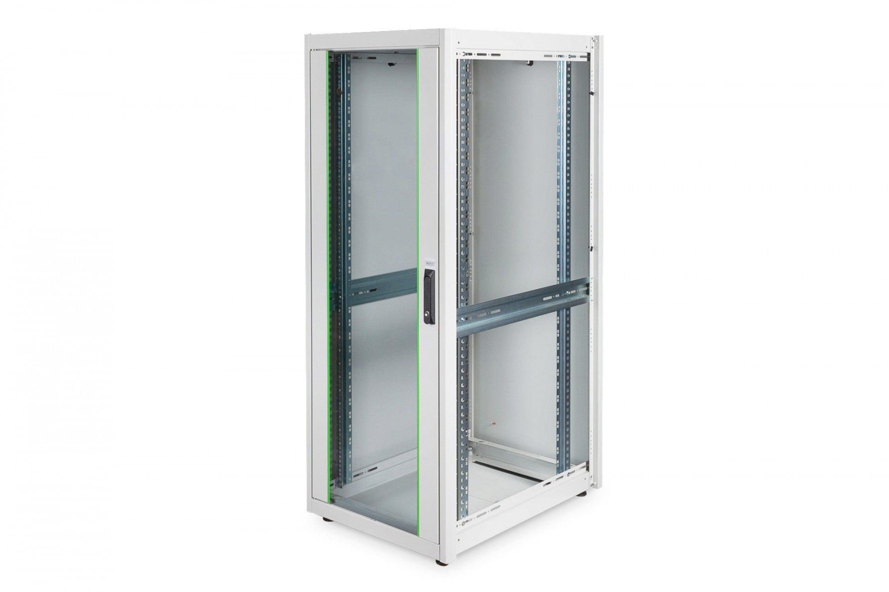 "Armoire réseau debout DYNAmic Basic 19"" 32U rack600x800, porte avant en verre, gris, 600kg 1590x600x800 mm, couleur gris (RAL 7035)"