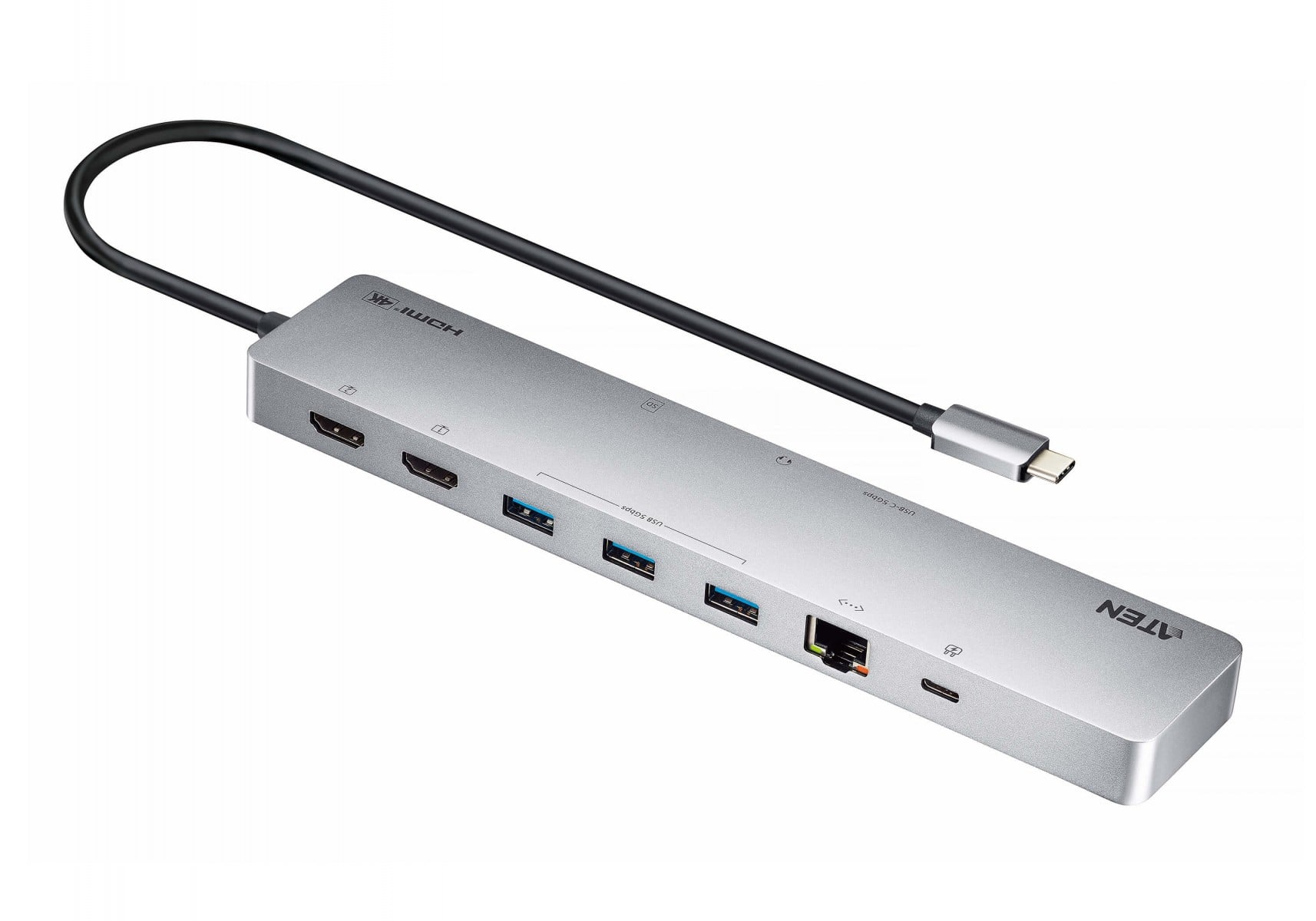 ATEN UH3240 station d accueil USB-C 11 en 1 Dual HDMI PD100W