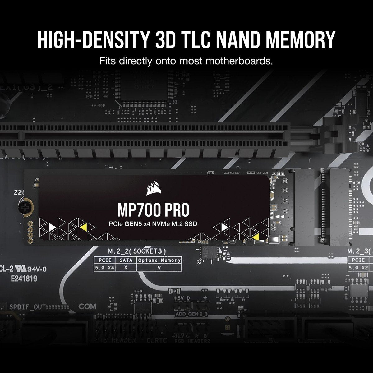 Corsair MP700 PRO 2 To M.2 PCI Express 5.0 NVMe 3D TLC NAND