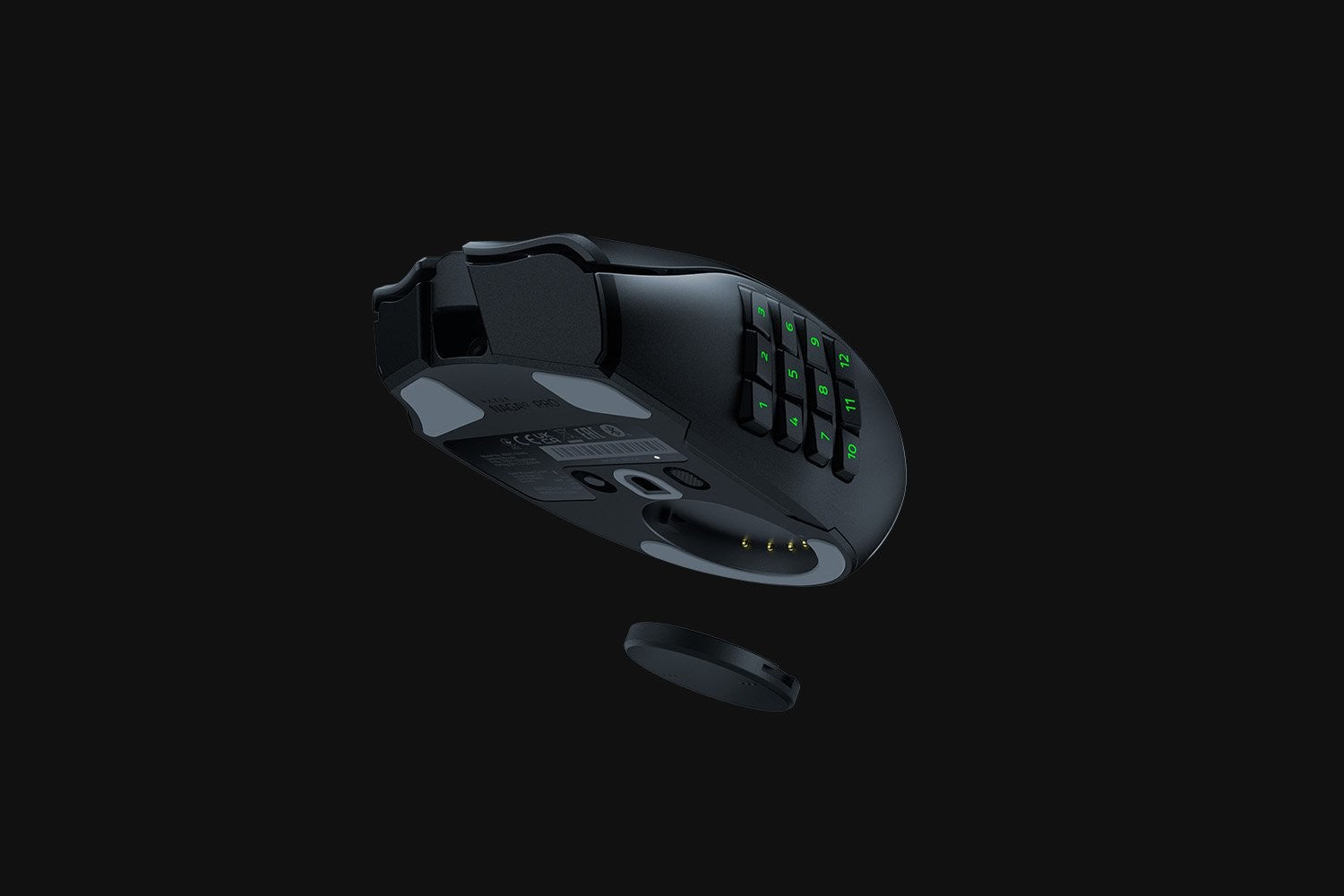 Razer Naga V2 Pro souris Gaming Droitier RF Wireless + Bluetooth + USB Type-C Optique 30000 DPI