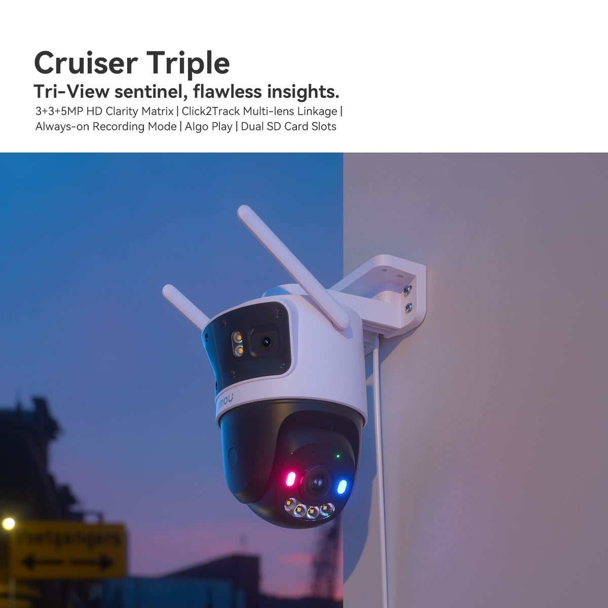 Imou IPC-S7UP-11M0WED Caméra IP Imou Cruiser Triple 11MP (3MP+3MP+5MP)
