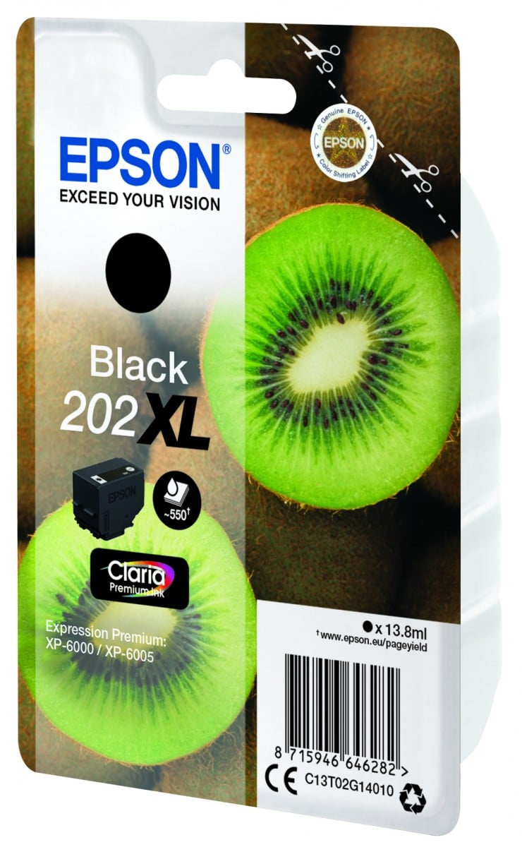 EPSON 4LB 202XL Black Ink Cartridge with security w/s