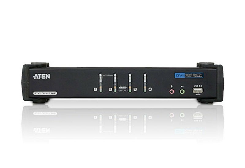 ATEN 4-Port USB DVI Dual Link/Audio KVMP Switch
