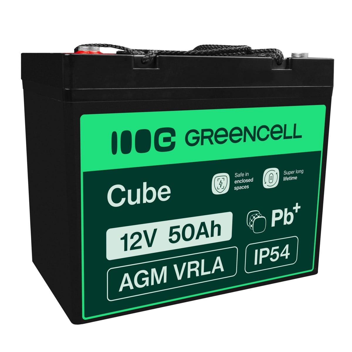 Green Cell AGM56 batterie de véhicule Mat de verre absorbé 50 Ah 12 V
