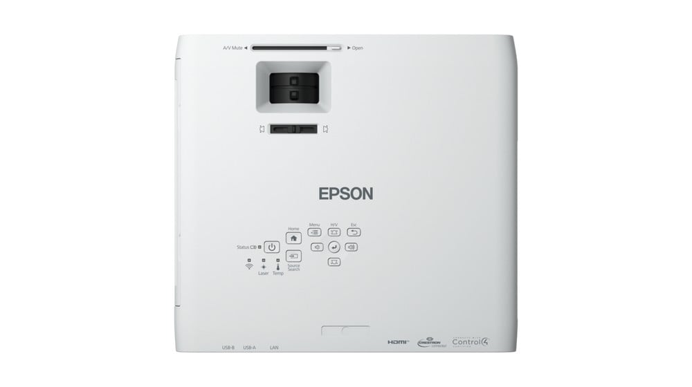 EPSON EB-L260F Projecteur laser, 4600Lm,  Full HD ,  , 1,32 – 2,12:1 , 16:9, VGA (2x), HDMI x2 , RJ45, Wi-Fi, Miracast , blanc