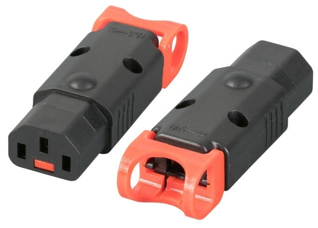 Connecteur IEC C13 pour terminaison avec IEC LOCK+