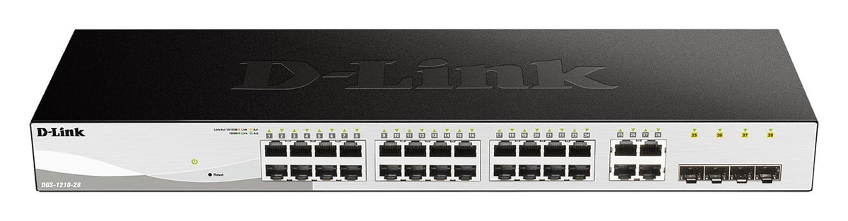 D-Link DGS-1210-28 commutateur réseau Géré L2/L2+ 1U Noir