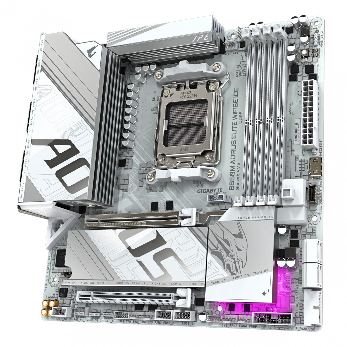 GIGABYTE B850M AORUS ELITE WIFI6E ICE AMD B850 Emplacement AM5 micro ATX