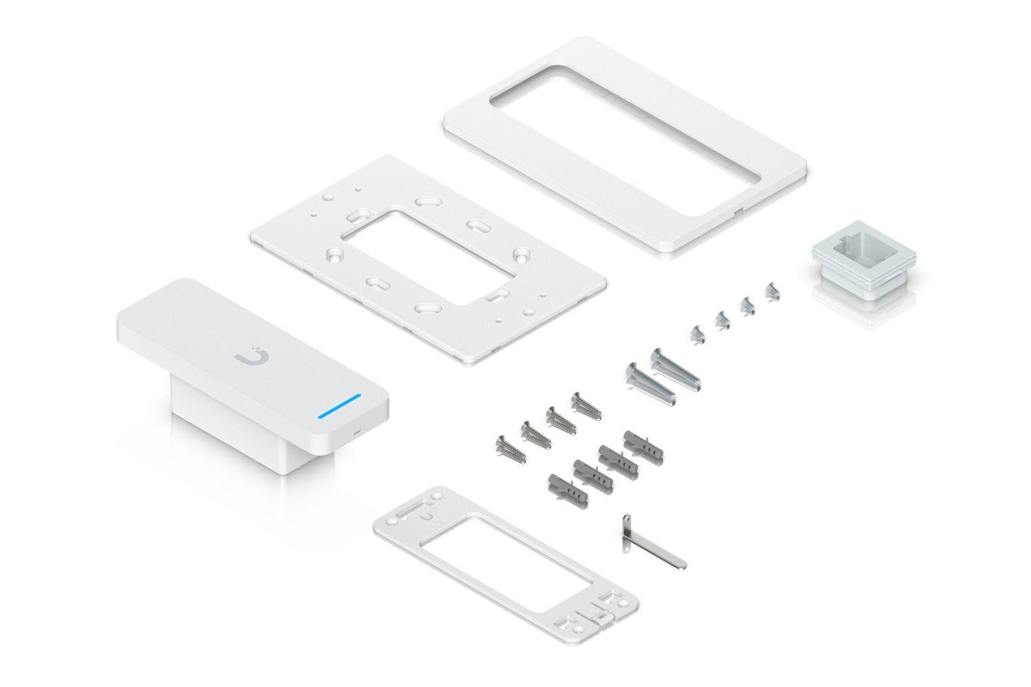 Access reader with a built-in hub for en
