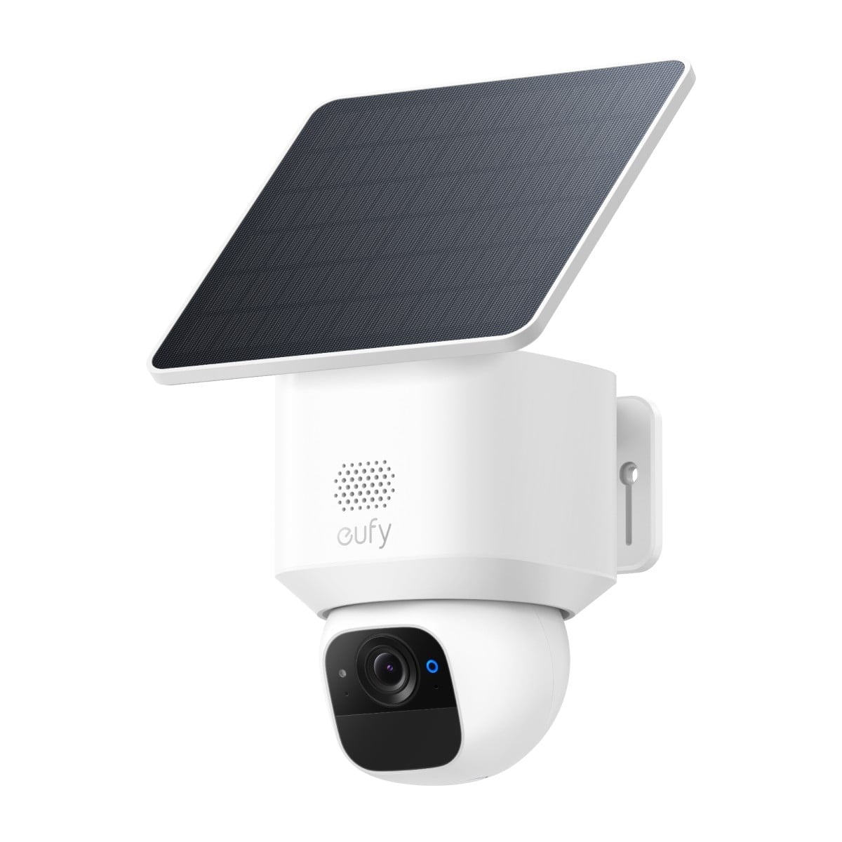 Eufy T8171321 SoloCam E30 Caméra extérieure 2K, rotation panoramique de 360°, panneau solaire, IP65