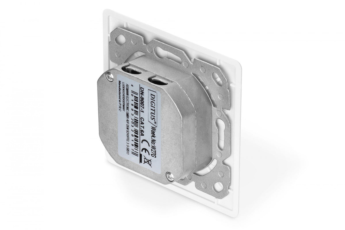 Digitus DN-9007-1 prise de courant 2 x RJ-45 Blanc
