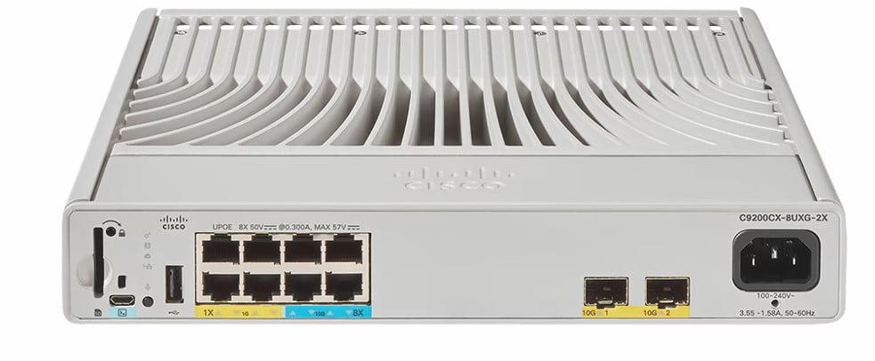 CISCO Catalyst 9000 Compact Switch 8-Port UPoE with 4xmGig 240W E
