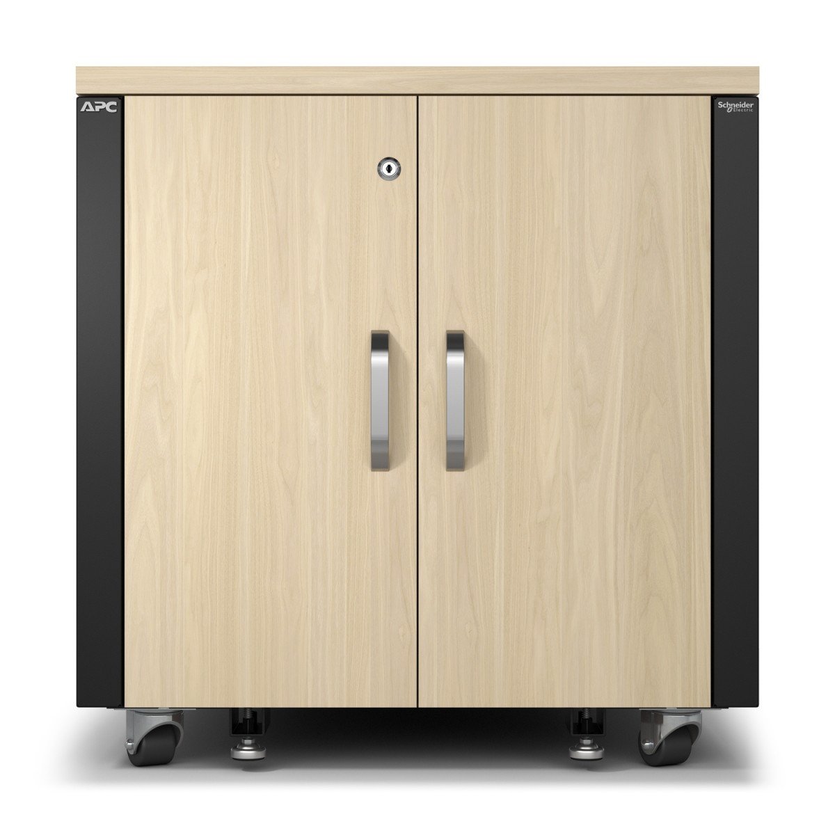 APC NetShelter Rack vertical soundproof AC 100-230V maple 12U 19 TAA Compliant