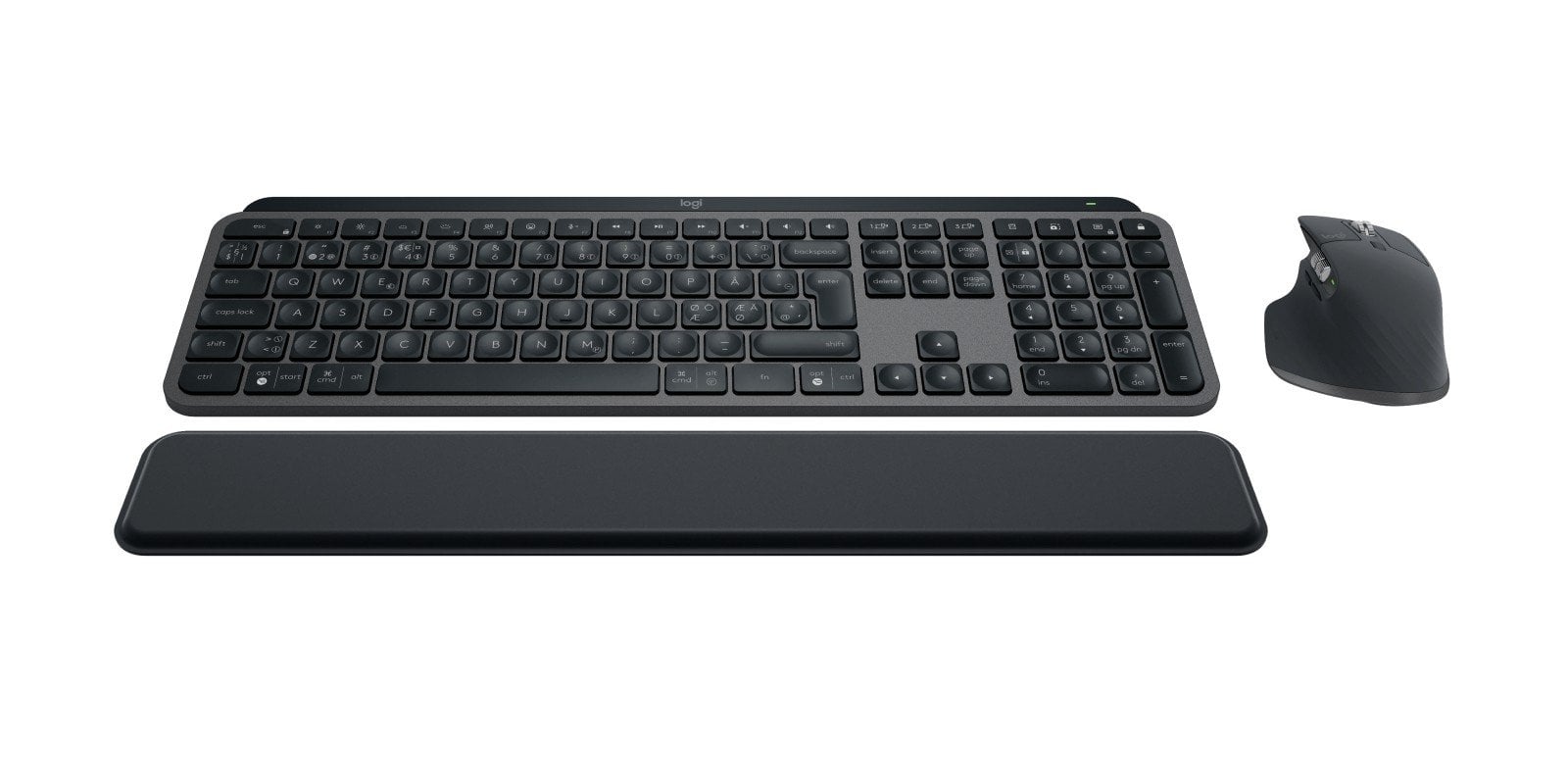 Logitech MX Keys S Combo clavier Souris incluse Bureau Bluetooth Nordique Graphite