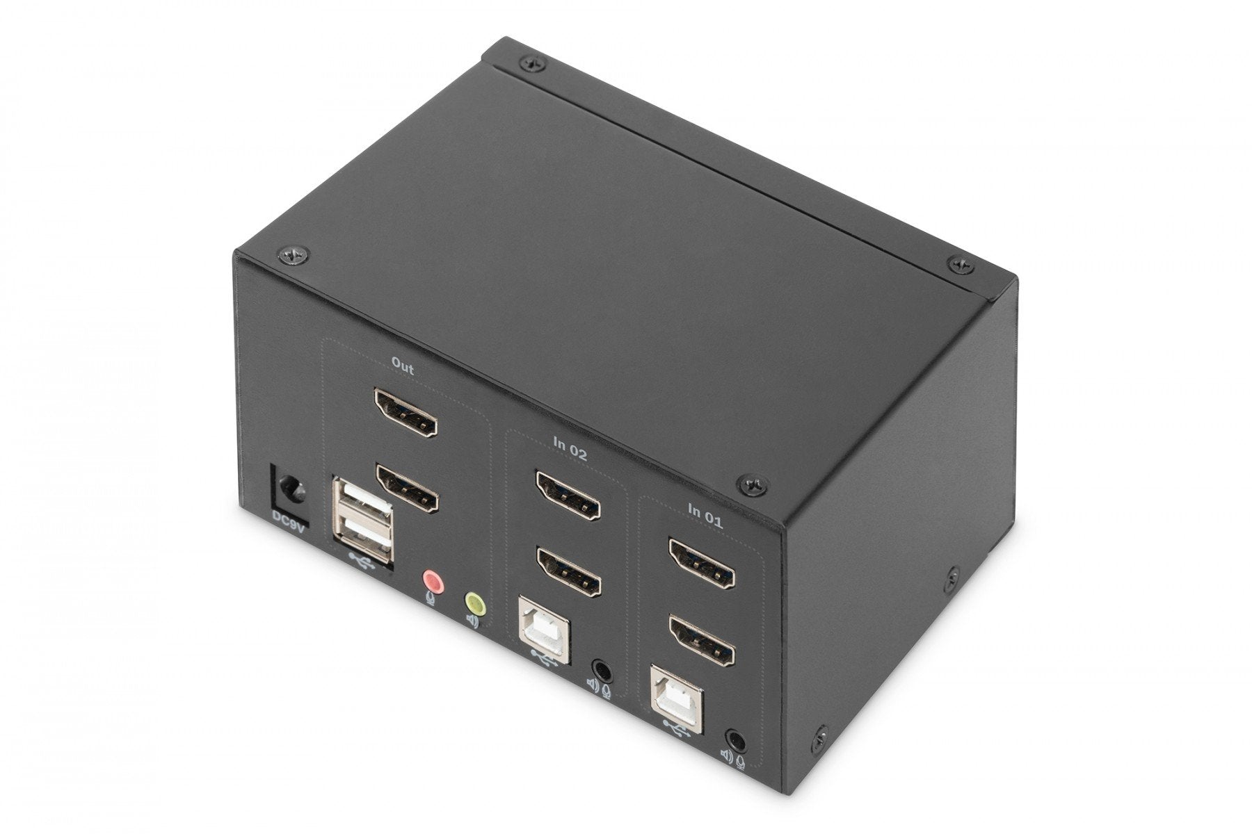 Digitus DS-12860 commutateur écran, clavier et souris Noir
