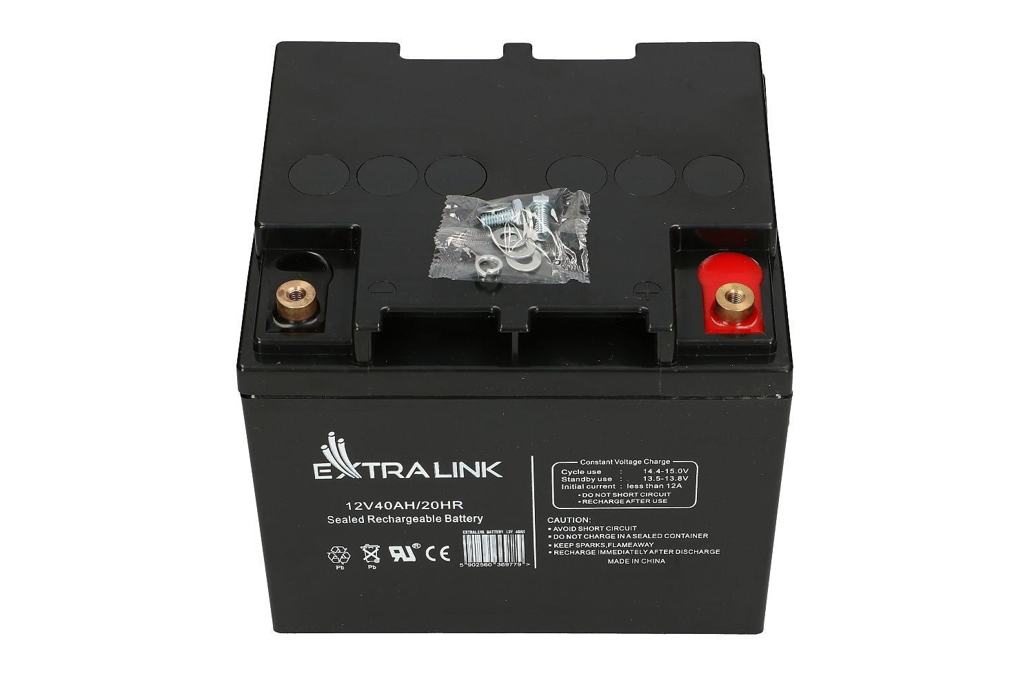 Extralink AKUMULATOR Battery ACCUMULATOR 12V 40AH - Batterie - 40.000 mAh Sealed Lead Acid (VRLA) 13,5 V 12 Ah