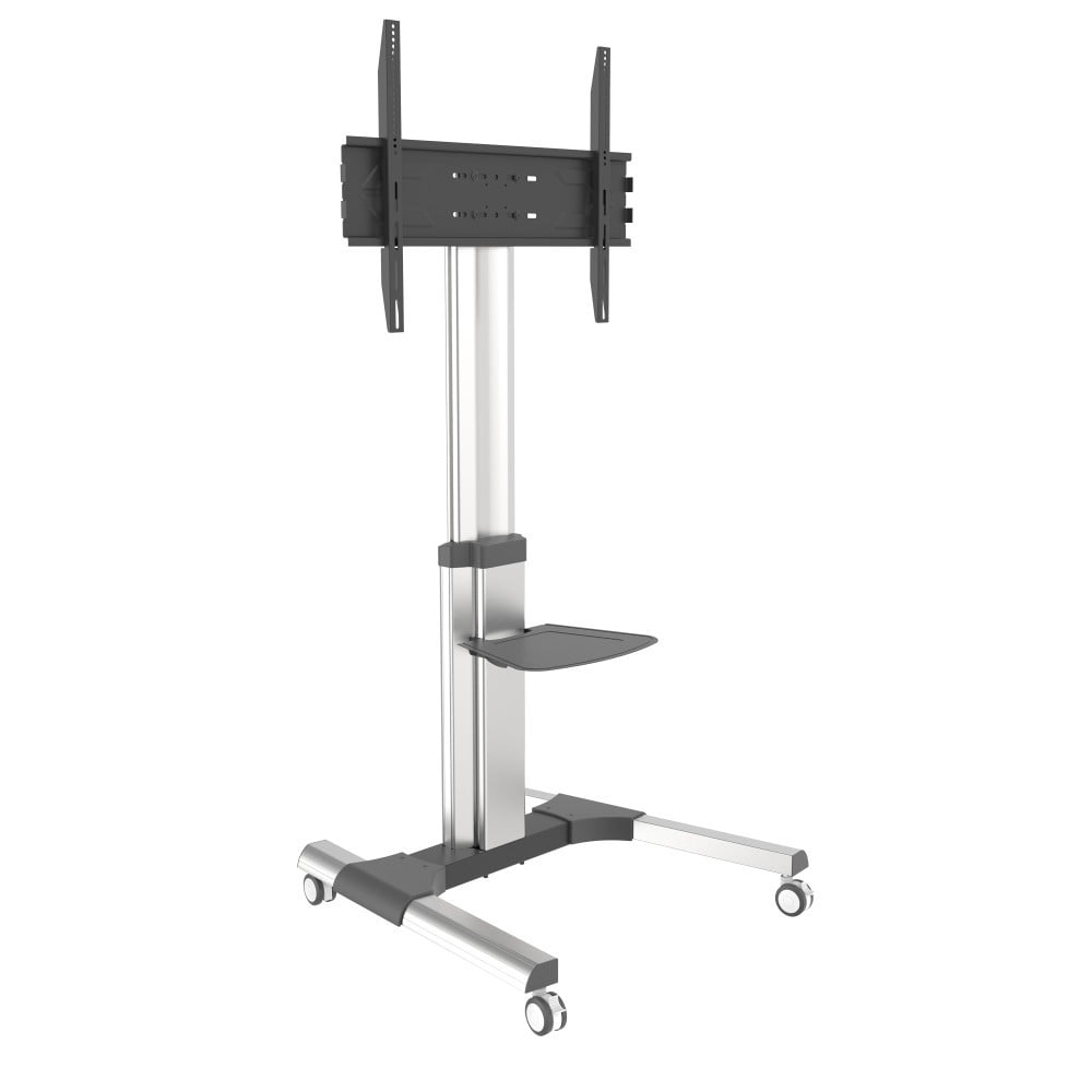 "Techly ICA-TR156 Support TV mobile 50-92"" jusqu'a 70kg étagere AV réglable"