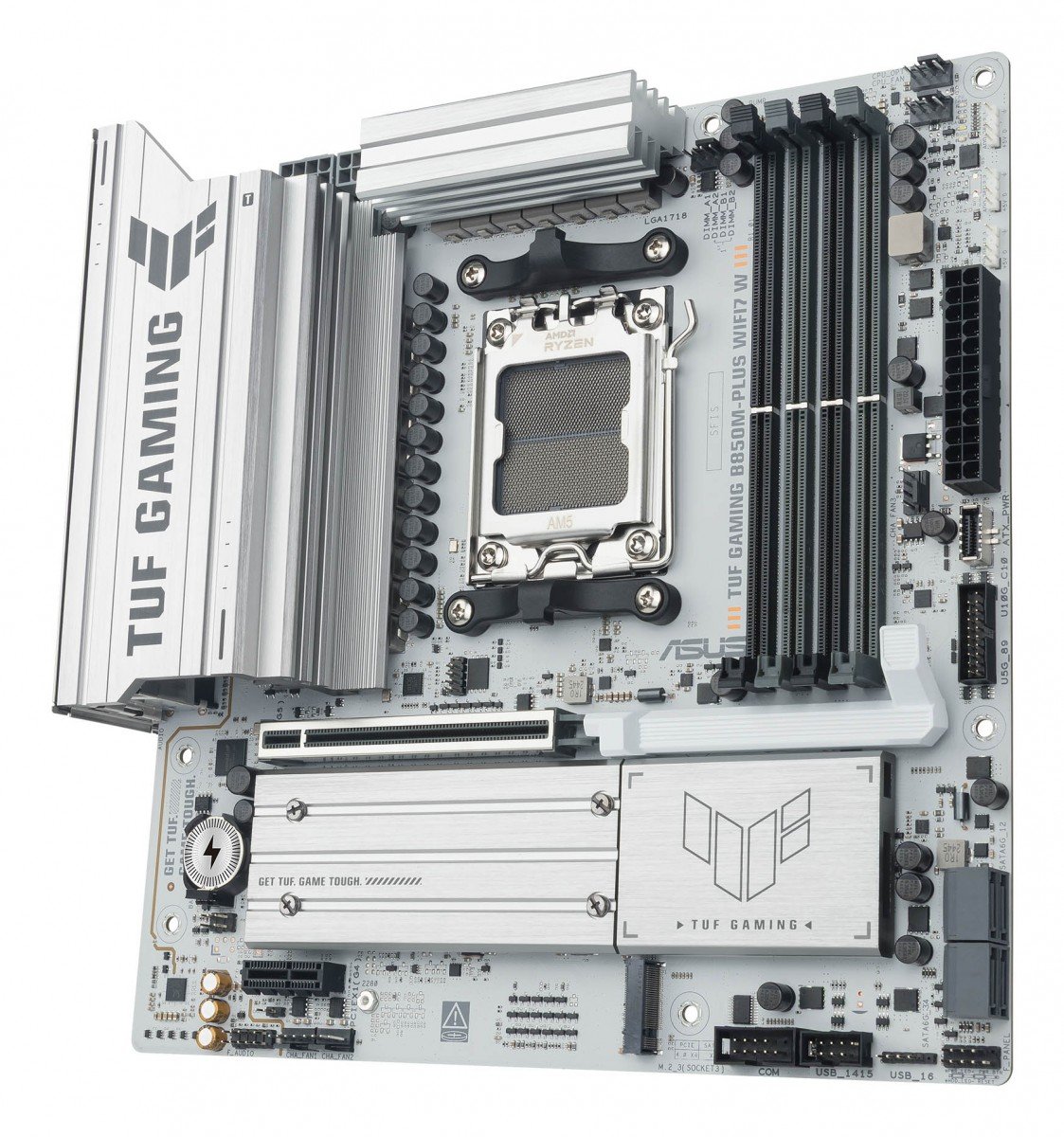 ASUS AMD TUF GAMING B850M-PLUS WIFI7 W Micro-ATX motherboard DDR5 PCIe 5.0 3xM.2 1xHDMI 1xDisplayPort