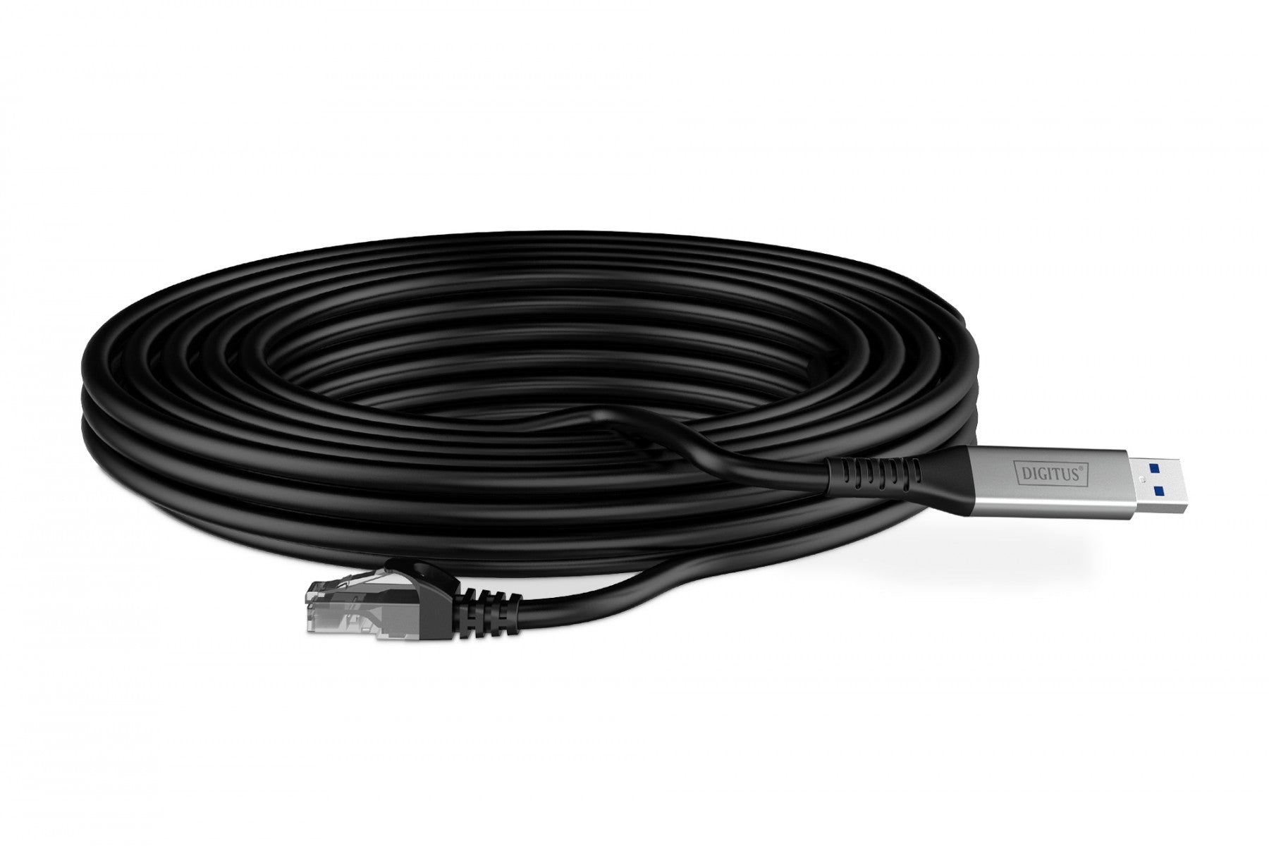 Câble adaptateur USB-A vers RJ45 Cat. 6A S/FTP, 1 Gbit/s, USB 3.2 Gen1, LSZH, 5 m