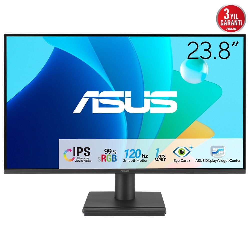 ASUS VA249HG 23.8p IPS WLED FHD 16:9 120Hz 300cd/m2 1ms HDMI D-Sub Black