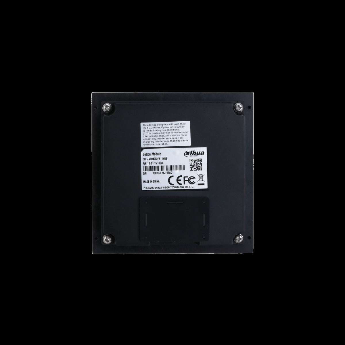 Dahua VTO4202FB-MB5 Module de bouton poussoir avec 5 boutons