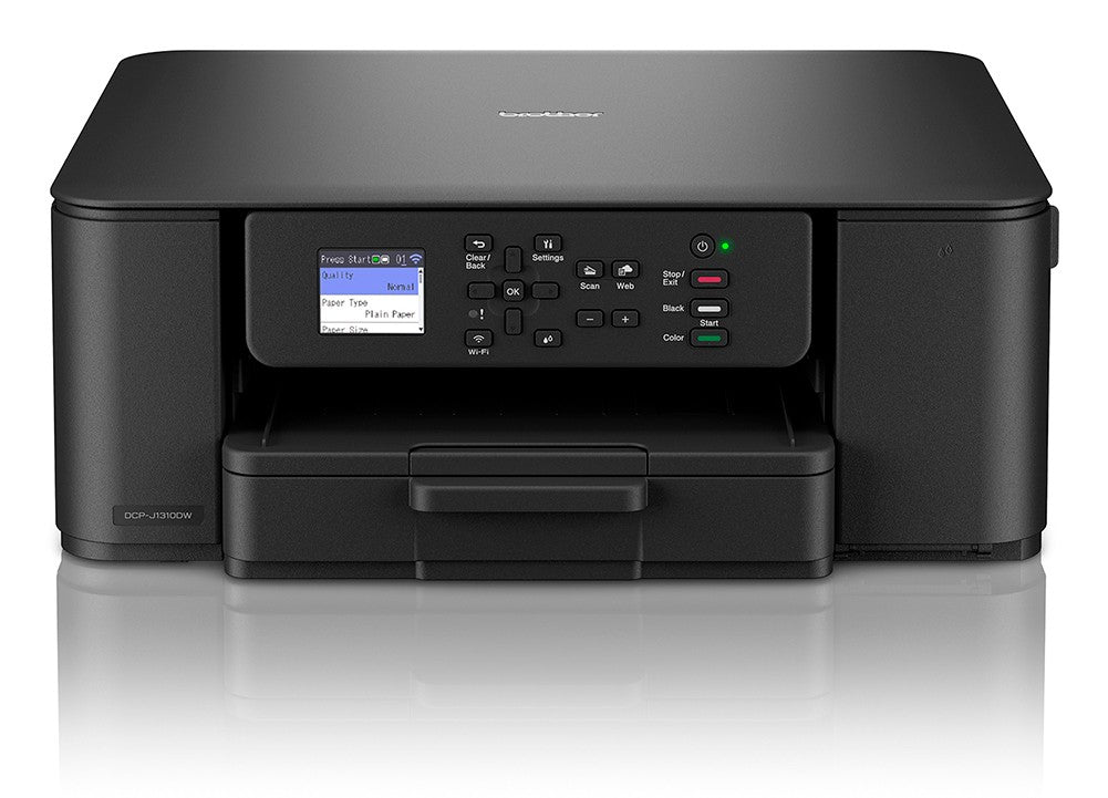 BROTHER DCP-J1310DW Compact 3-in-1 wireless inkjet printer with duplex print 16ppm