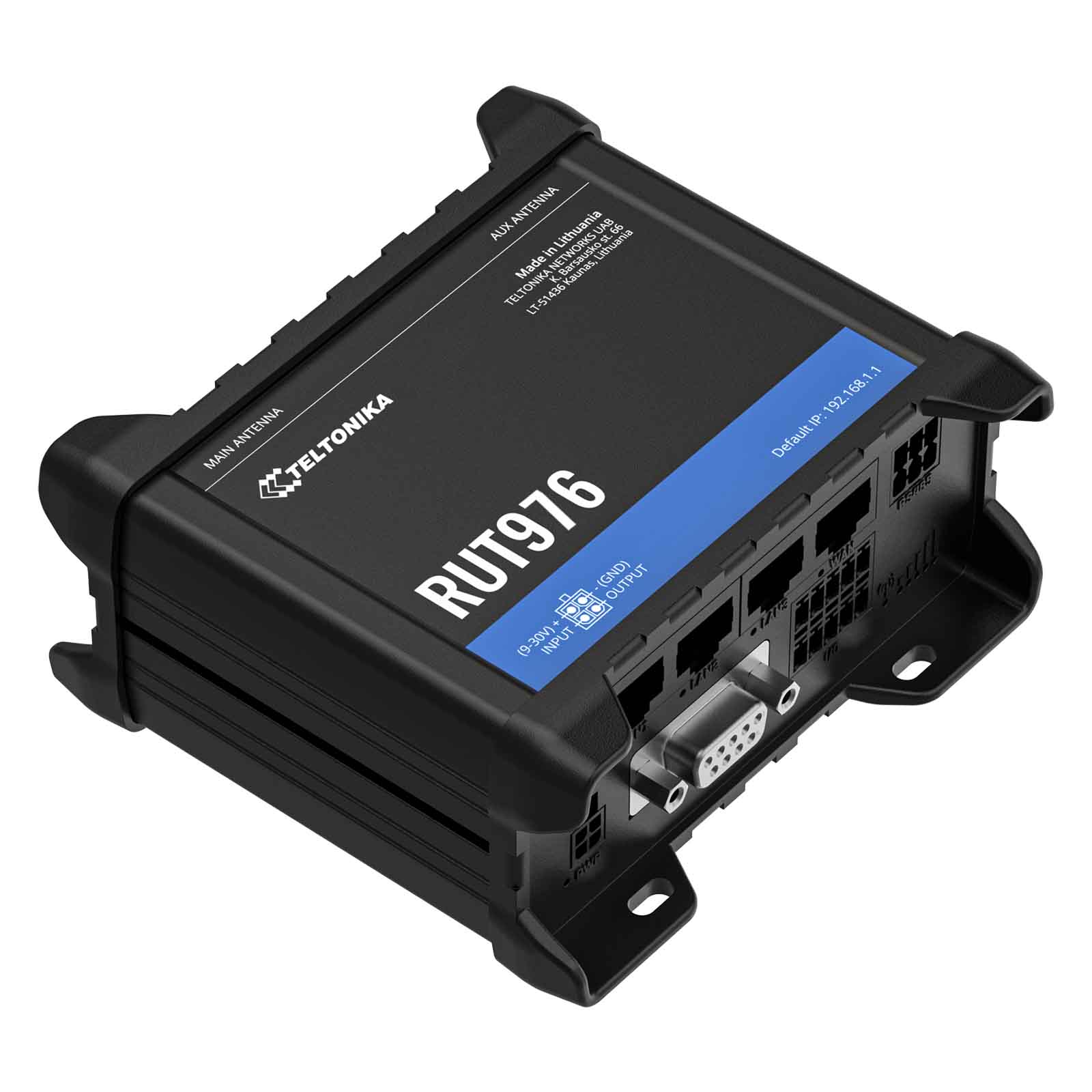 TELTONIKA NETWORKS RUT976 DUAL SIM Redcap 5G/4G/LTE RS232 RS485 I/O WiFi GNSS Router