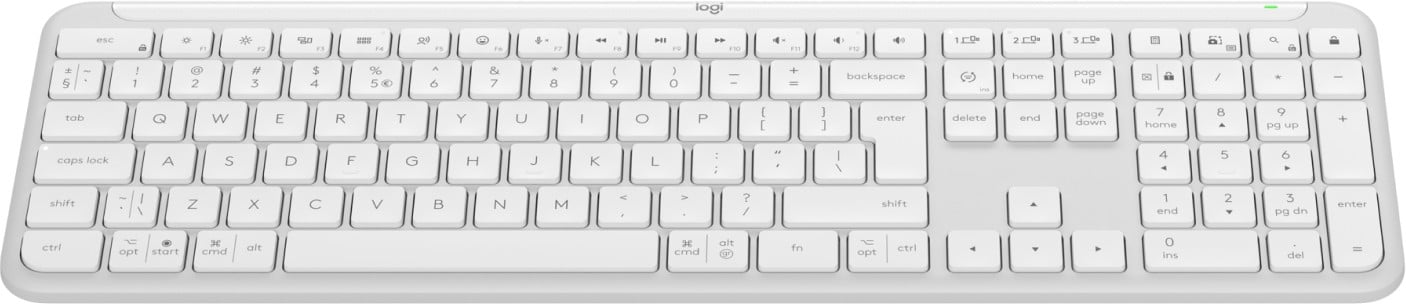 Logitech 920-012466 Signature Slim K950 Clavier sans fil blanc cassé