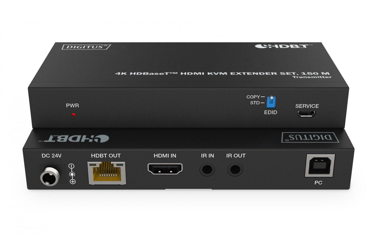 Digitus DS-55522 extension audio/video Émetteur et récepteur Noir