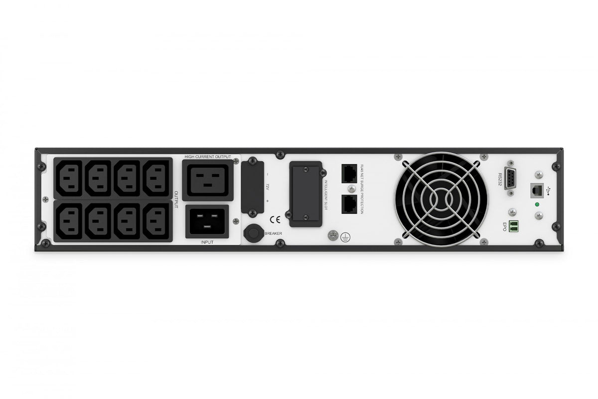 Digitus DN-170096 alimentation d'énergie non interruptible Double-conversion (en ligne) 3 kVA 9 sortie(s) CA