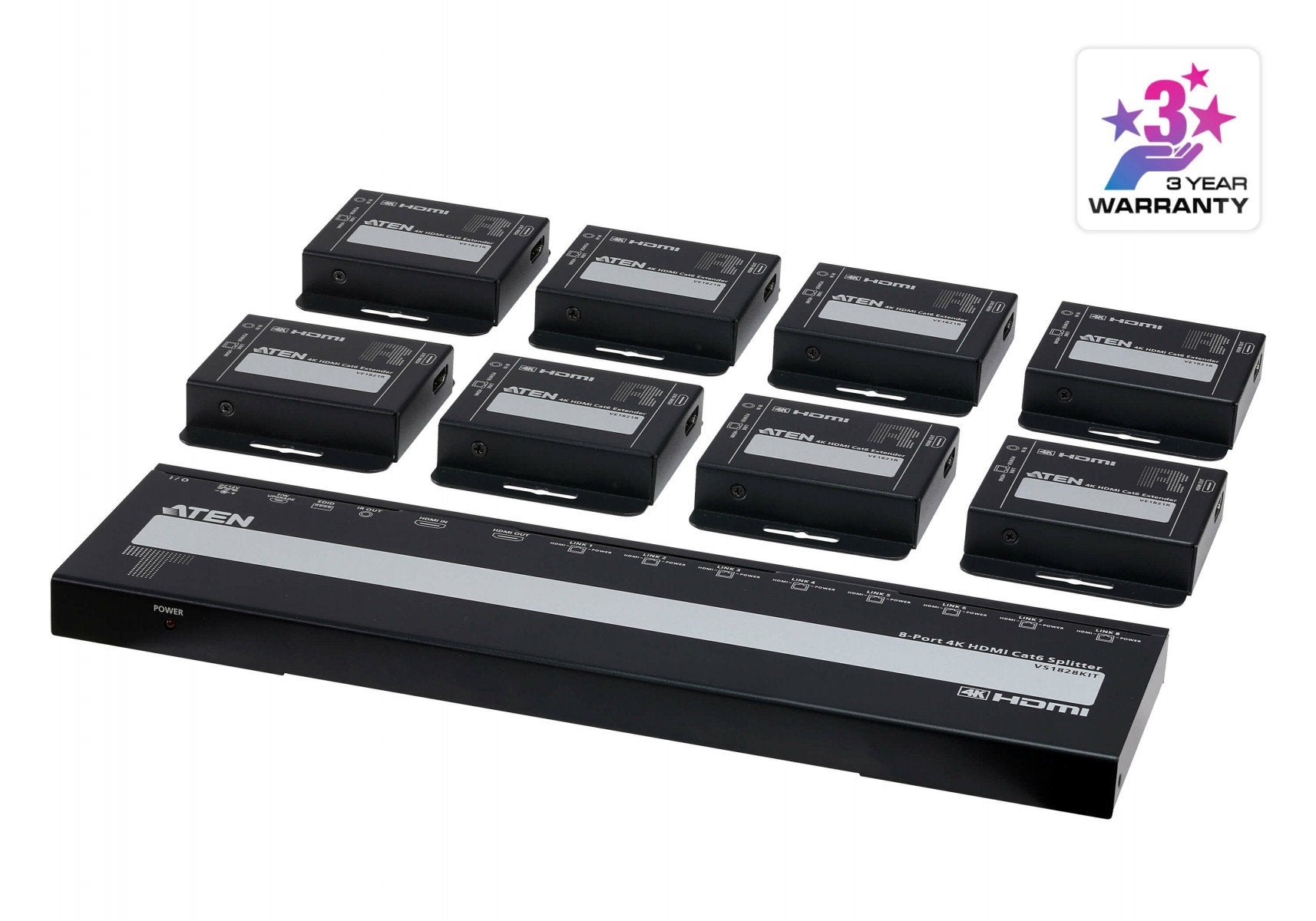 ATEN VS1828KIT DISTRIBUTEUR 8Ports HDMI + 8 RECEPTEURS