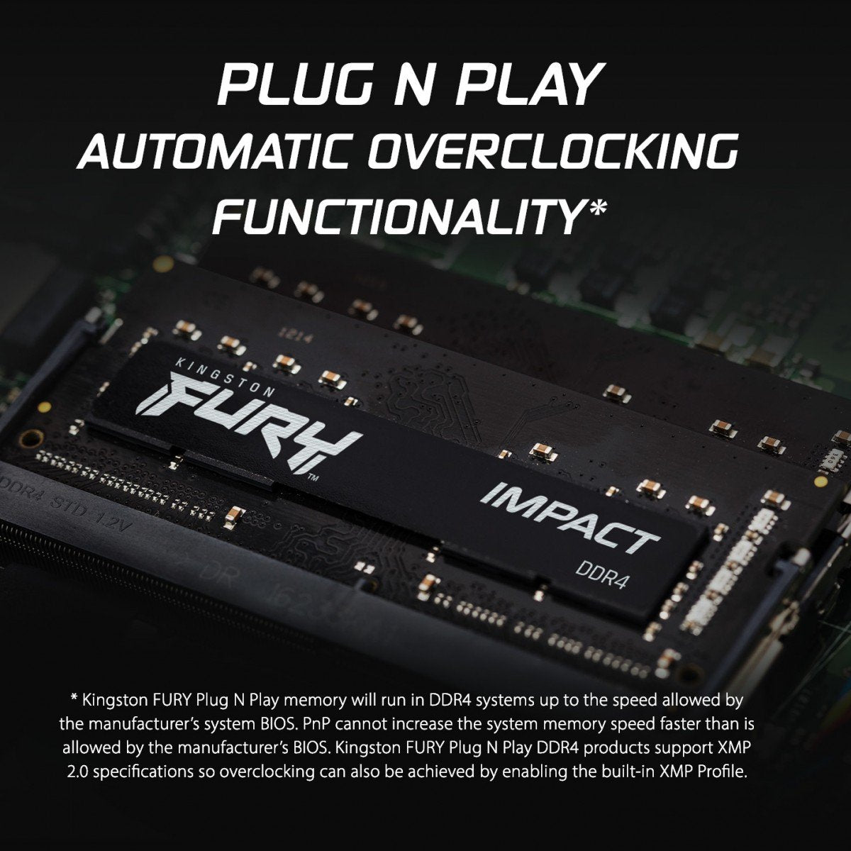 KINGSTON 64Go 3200MHz DDR4 CL20 SODIMM Kit of 2 FURY Impact