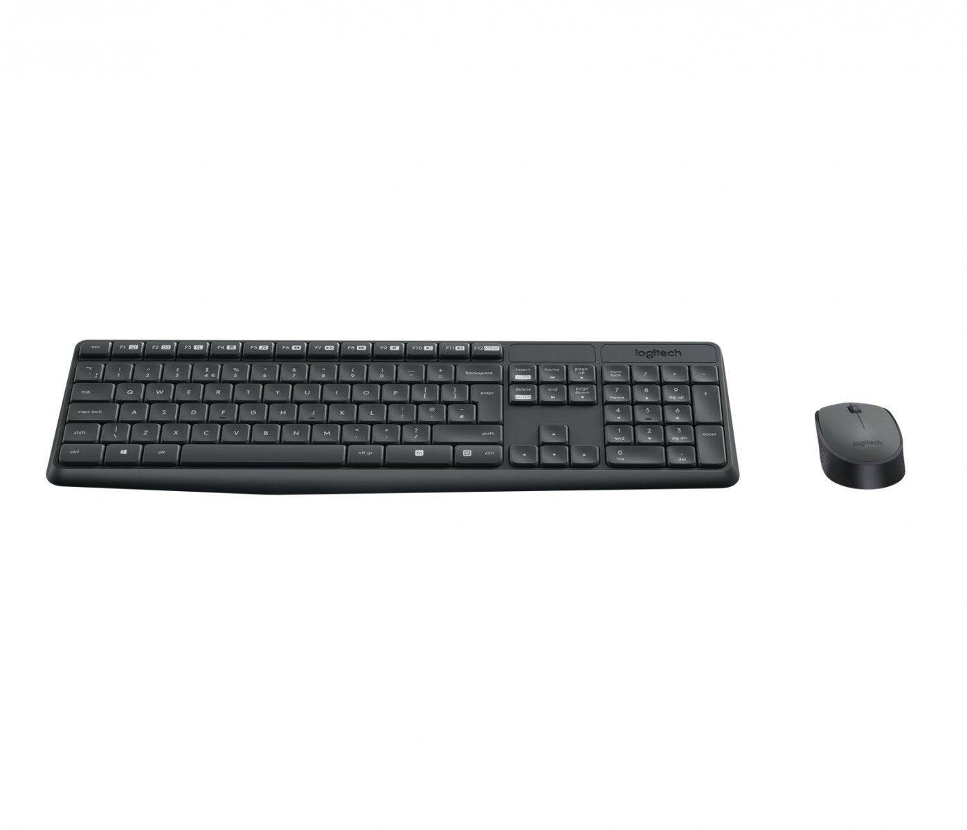 Logitech 920-007921 clavier Souris incluse Universel RF sans fil QWERTY Nordique Gris