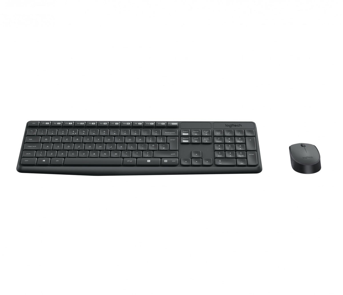 Logitech 920-007921 clavier Souris incluse Universel RF sans fil QWERTY Nordique Gris