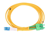 Extralink PATCHCORD SC/APC-LC/UPC SM G.652D DUPLEX 1M câble InfiniBand et a fibres optiques 2x SC 2x LC FTTH Jaune