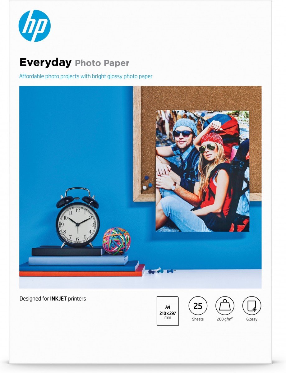 HP original Q5451A Everyday Glossy Photo Paper Ink cartridgetjet 200g/m2 A4 25 sheets 1-pack