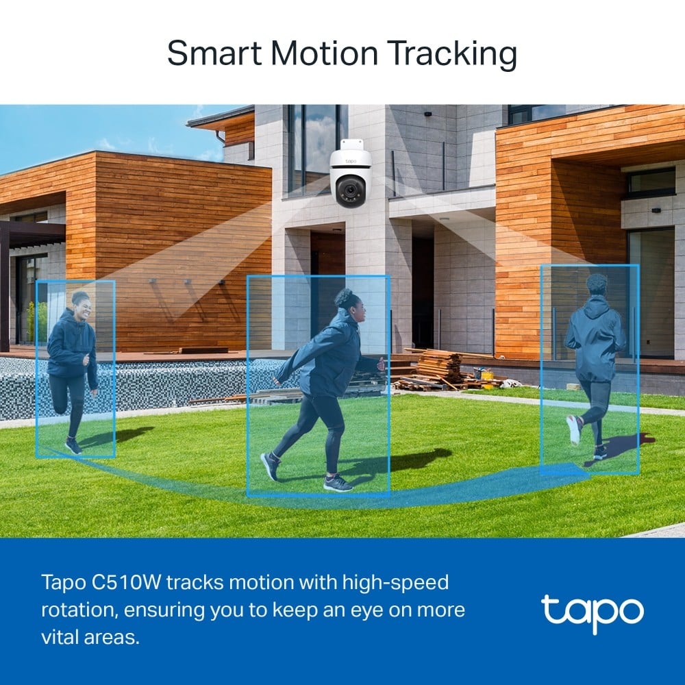 TP-LINK Outdoor Pan/Tilt Security WiFi Camera 2K Resolution-With The Resolution of 2304x1296px