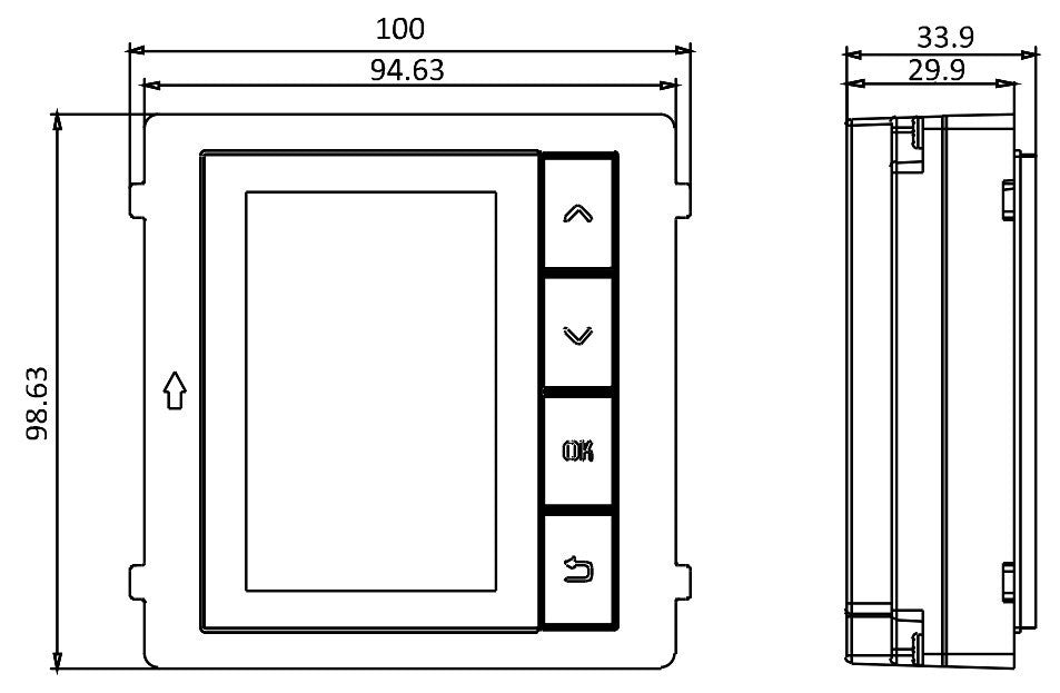 Hikvision DS-KD-DIS Station de porte modulaire professionnelle série KD8