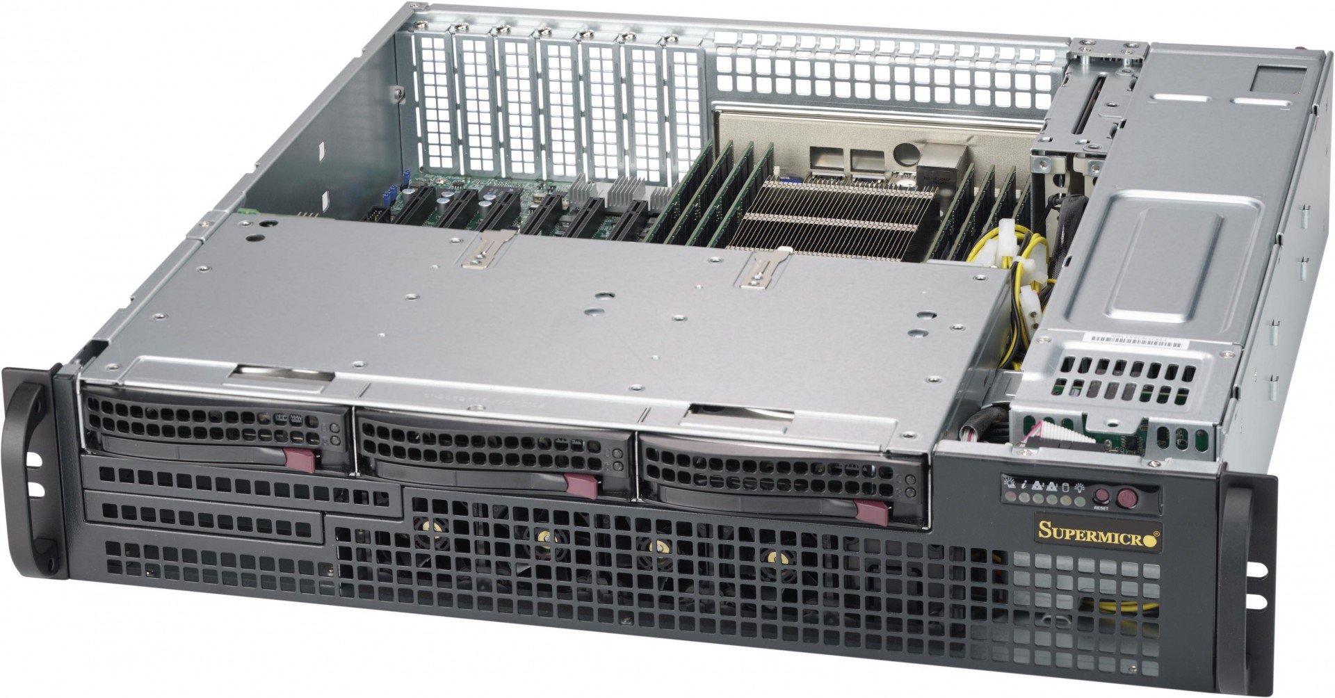 Supermicro CSE-825MBTQC-R802LPB unité centrale Support Noir 800 W