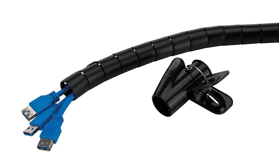 NEOMOUNTS Spiral Cable Wrap 25mm multiple cables black