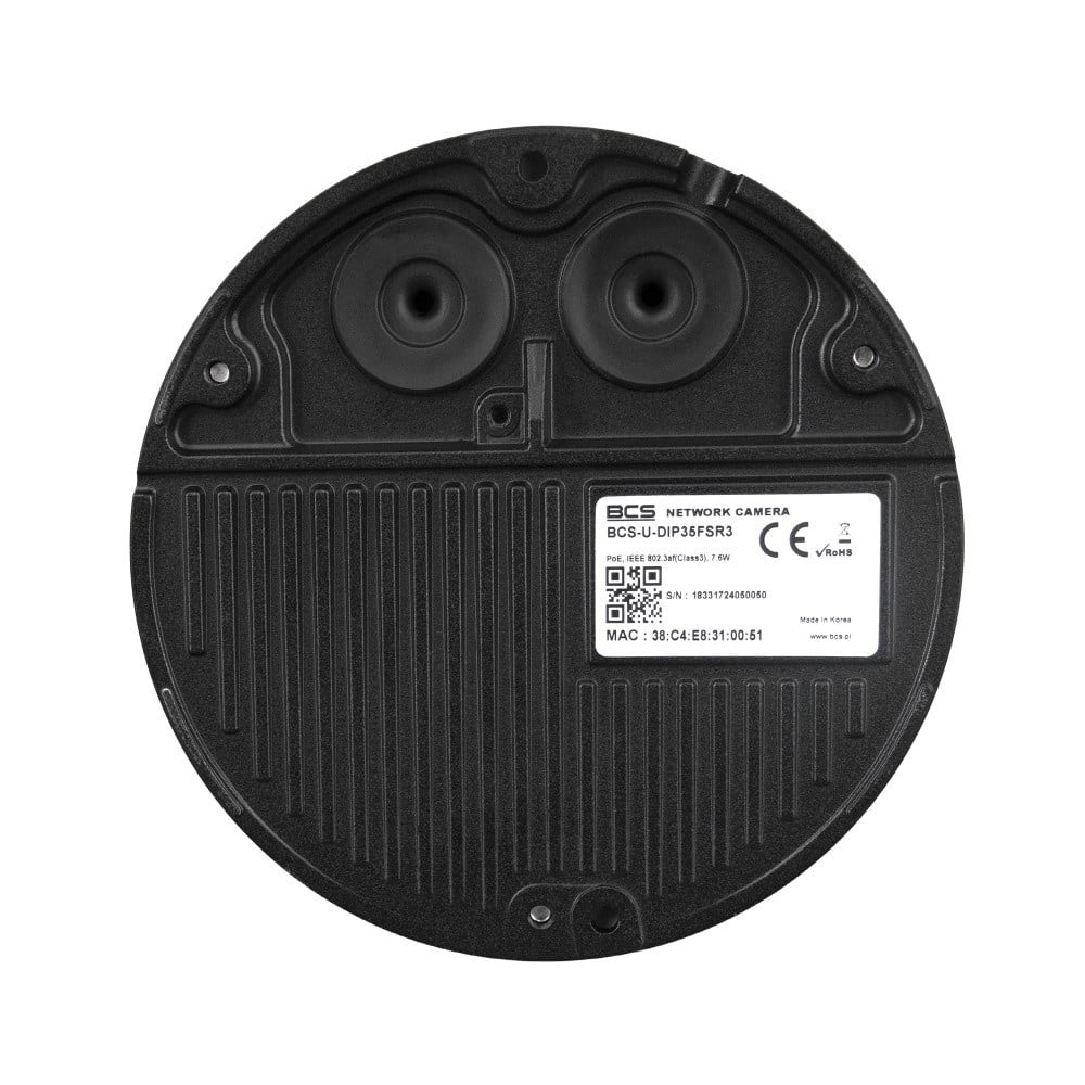 BCS BCS-U-DIP35FSR3 Caméra dôme IP 5MP avec IR 30m et boîtier IP67, IK10