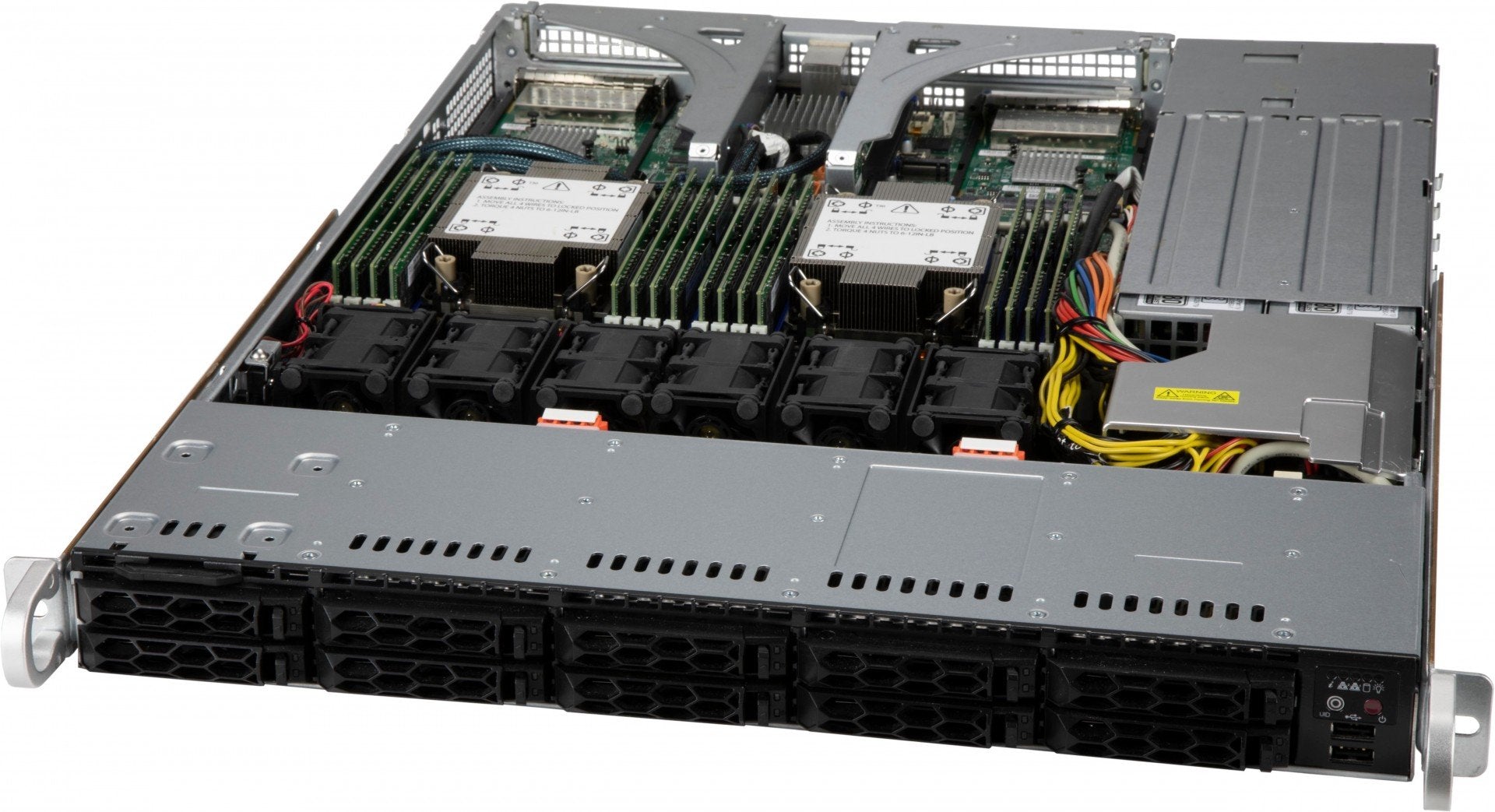 Supermicro CSE-LB16AC10-R860AW 1U SCLB16 CloudDC Chassis w/ Redundant 860W PWS,RoHS