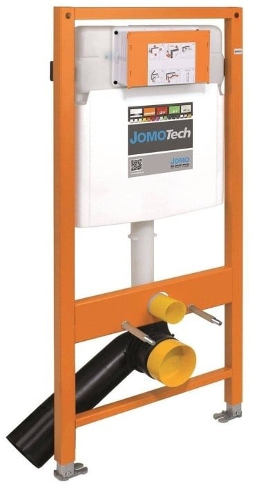 WERIT 103-000000006 JOMOTech Cadre WC H=1120 + Support + Bouton EXCLUSIVE 2.0 blanc 174-91100900-00