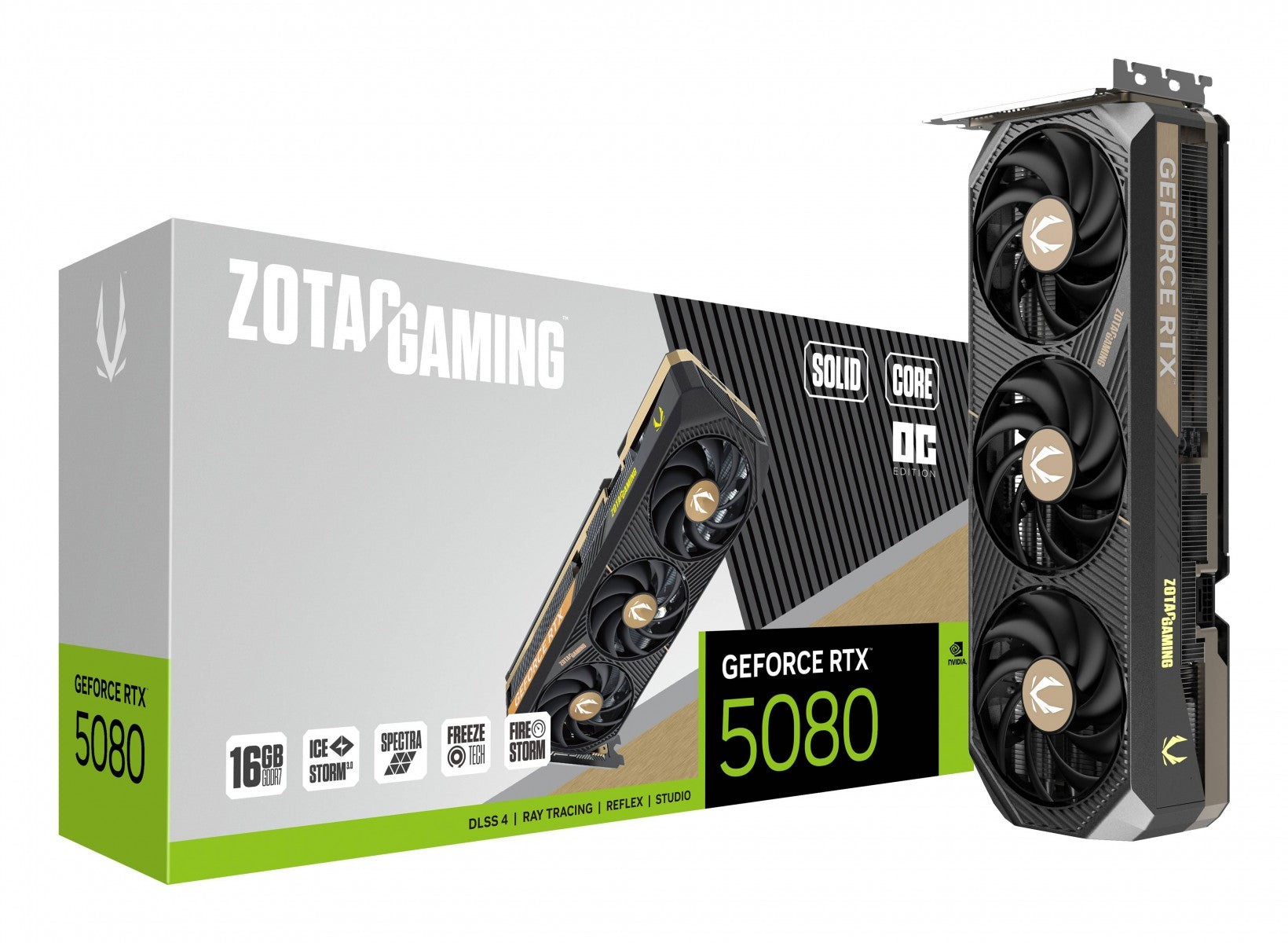 ZOTAC GAMING GeForce RTX 5080 SOLID CORE OC 16Go GDDR7